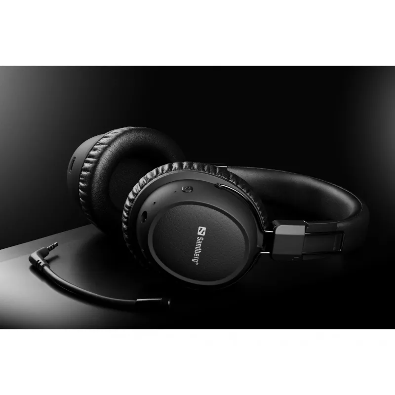 Sandberg Auricular inalámbrico ANC FlexMic, inalámbrico, gaming, 20 - 20000 Hz, 211 g, auricular, negro