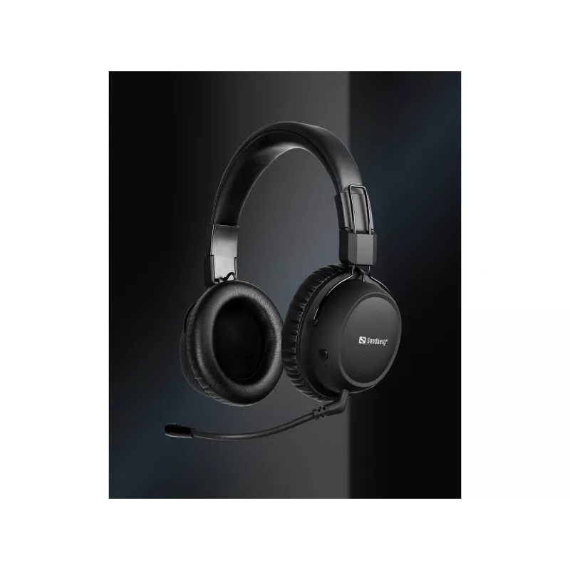 Sandberg Auricular inalámbrico ANC FlexMic, inalámbrico, gaming, 20 - 20000 Hz, 211 g, auricular, negro