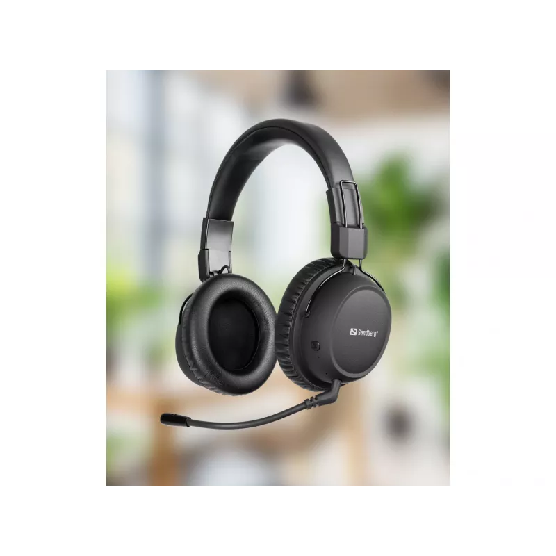 Sandberg Auricular inalámbrico ANC FlexMic, inalámbrico, gaming, 20 - 20000 Hz, 211 g, auricular, negro