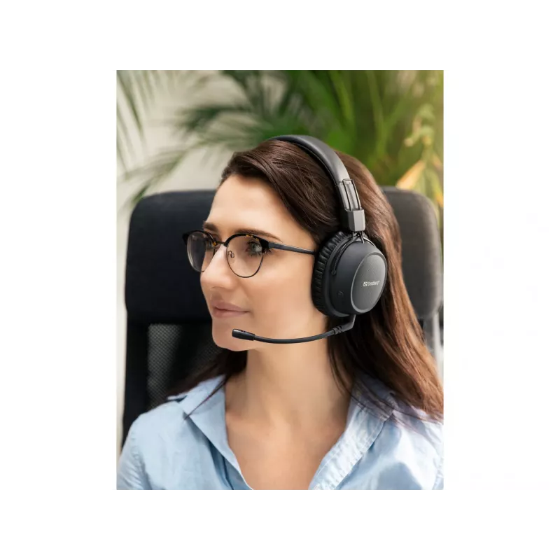 Sandberg Auricular inalámbrico ANC FlexMic, inalámbrico, gaming, 20 - 20000 Hz, 211 g, auricular, negro