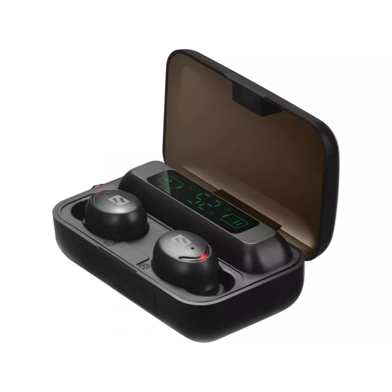Sandberg Auriculares inalámbricos + Powerbank, True Wireless Stereo (TWS), 20 - 20000 Hz, llamadas/música, auricular, negro