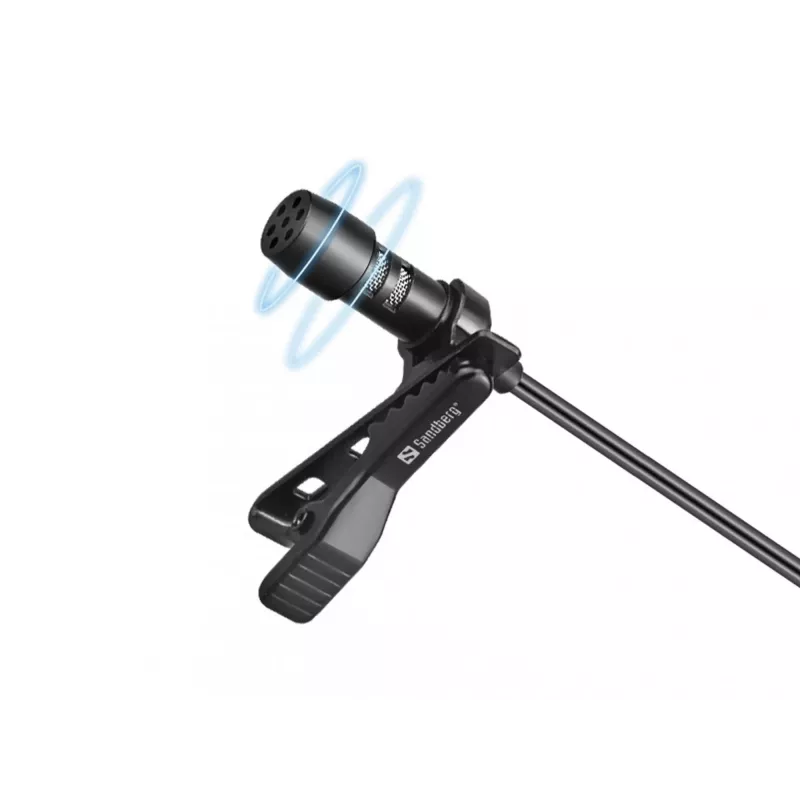 Sandberg Micrófono de pinza USB Streamer, micrófono lavalier/de solapa, -38 dB, 50 - 18000 Hz, 16 Bit, 48 kHz, 84 dB