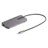 StarTech.com Adaptador multipuerto USB-C, vídeo 4K 60Hz HDMI, hub USB de 3 puertos 5Gbps, 100W Power Delivery Pass-Through, GbE, cable de 30 cm, mini travel dock, docking station para portátil
