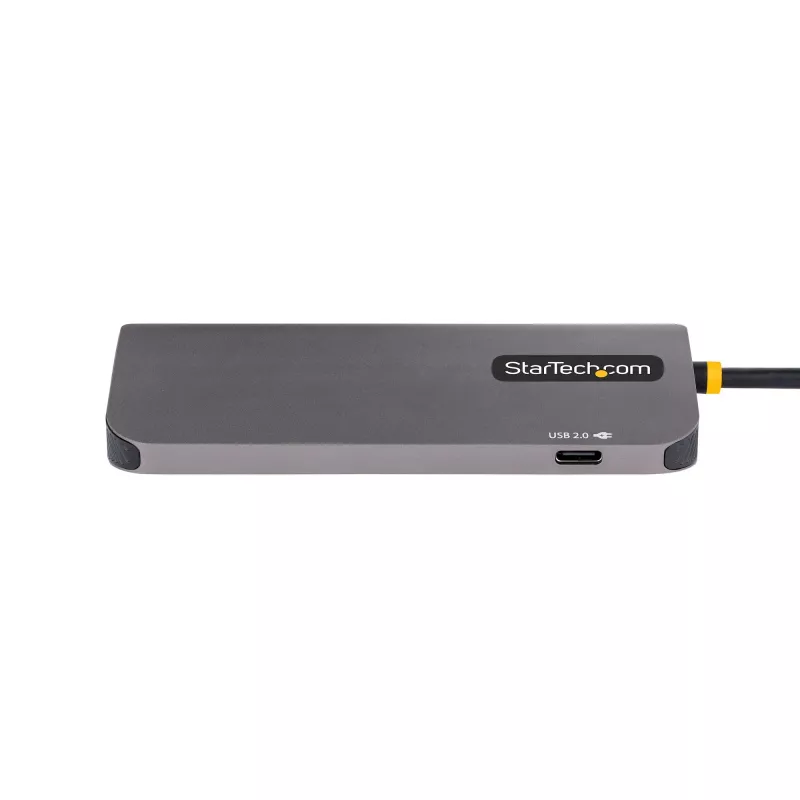 StarTech.com Adaptador multipuerto USB-C, vídeo 4K 60Hz HDMI, hub USB de 3 puertos 5Gbps, 100W Power Delivery Pass-Through, GbE, cable de 30 cm, mini travel dock, docking station para portátil