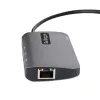 StarTech.com Adaptador multipuerto USB-C, vídeo 4K 60Hz HDMI, hub USB de 3 puertos 5Gbps, 100W Power Delivery Pass-Through, GbE, cable de 30 cm, mini travel dock, docking station para portátil