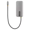 StarTech.com Adaptador multipuerto USB-C, vídeo 4K 60Hz HDMI, hub USB de 3 puertos 5Gbps, 100W Power Delivery Pass-Through, GbE, cable de 30 cm, mini travel dock, docking station para portátil