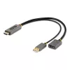 StarTech.com Cable adaptador HDMI a DisplayPort de 30cm, convertidor activo 4K 60Hz HDMI 2.0 a DP 1.2, HDR, alimentación por bus USB, fuente HDMI a monitor DisplayPort para portátiles/PCs