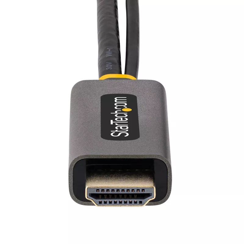 StarTech.com Cable adaptador HDMI a DisplayPort de 30cm, convertidor activo 4K 60Hz HDMI 2.0 a DP 1.2, HDR, alimentación por bus USB, fuente HDMI a monitor DisplayPort para portátiles/PCs
