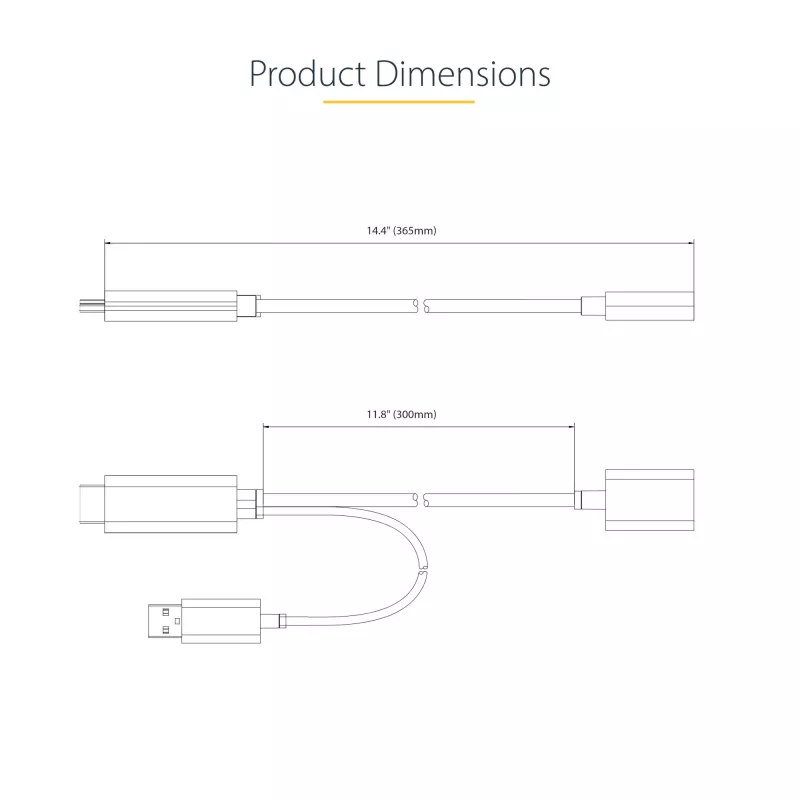 StarTech.com Cable adaptador HDMI a DisplayPort de 30cm, convertidor activo 4K 60Hz HDMI 2.0 a DP 1.2, HDR, alimentación por bus USB, fuente HDMI a monitor DisplayPort para portátiles/PCs