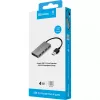 Sandberg Hub de bolsillo USB 3.0 4 puertos, USB 3.2 Gen 1 (3.1 Gen 1) Type-A, USB 3.2 Gen 1 (3.1 Gen 1) Type-A, 5000 Mbit/s, blanco, aluminio, RoHS