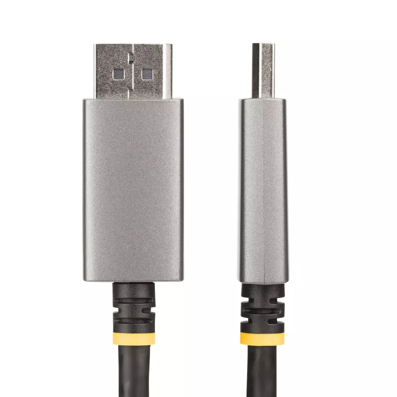 StarTech.com Cable adaptador DisplayPort a HDMI de 2 m, 8K 60Hz, 4K 144Hz, HDR10, convertidor de vídeo activo DP 1.4 a HDMI 2.1, DisplayPort de sobremesa a monitor HDMI, M/M - cable DisplayPort a HDMI