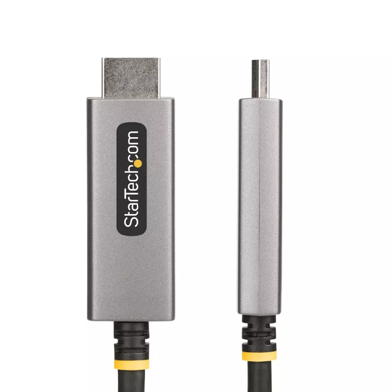 StarTech.com Cable adaptador DisplayPort a HDMI de 2 m, 8K 60Hz, 4K 144Hz, HDR10, convertidor de vídeo activo DP 1.4 a HDMI 2.1, DisplayPort de sobremesa a monitor HDMI, M/M - cable DisplayPort a HDMI