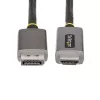 StarTech.com Cable adaptador DisplayPort a HDMI de 2 m, 8K 60Hz, 4K 144Hz, HDR10, convertidor de vídeo activo DP 1.4 a HDMI 2.1, DisplayPort de sobremesa a monitor HDMI, M/M - cable DisplayPort a HDMI