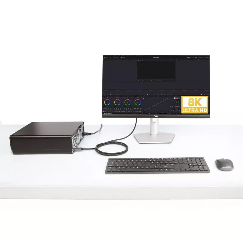 StarTech.com Cable adaptador DisplayPort a HDMI de 2 m, 8K 60Hz, 4K 144Hz, HDR10, convertidor de vídeo activo DP 1.4 a HDMI 2.1, DisplayPort de sobremesa a monitor HDMI, M/M - cable DisplayPort a HDMI