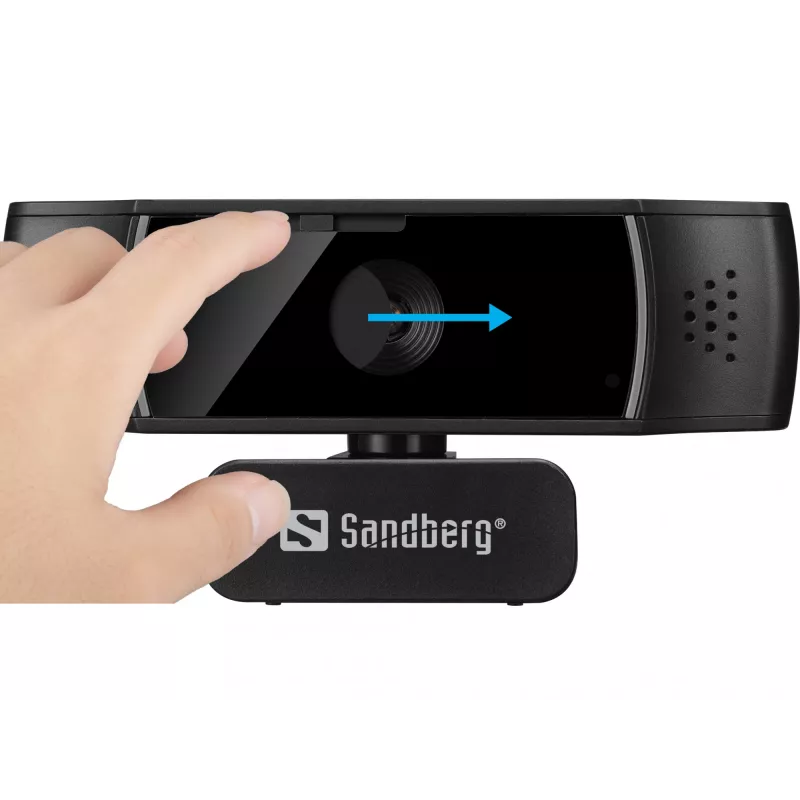 Sandberg Webcam USB Autofocus DualMic, 2,07 MP, 1920 x 1080 píxeles, Full HD, 30 fps, 70°, 70°