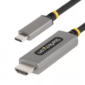 StarTech.com Cable adaptador USB-C a HDMI de 1m, 8K 60Hz, 4K 144Hz, HDR10, cable convertidor de vídeo USB Type-C a HDMI 2.1, compatible con USB-C DP Alt Mode/USB4/Thunderbolt 3/4 – portátil USB-C a monitor HDMI