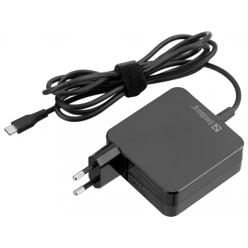 Sandberg Cargador USB-C AC PD65W EU 2M, interior, AC, 20 V, 1 m, negro