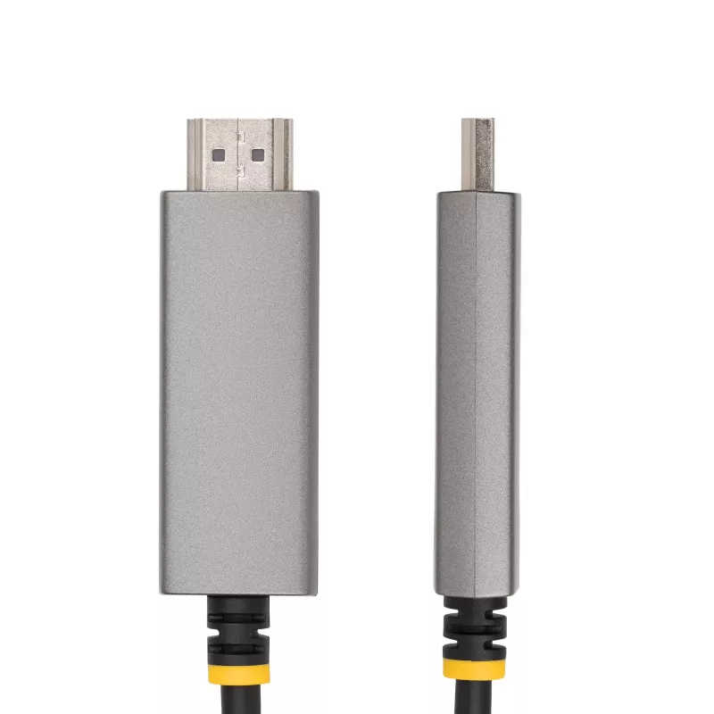 StarTech.com Cable adaptador USB-C a HDMI de 6ft (2m), 8K 60Hz, 4K 144Hz, HDR10, cable convertidor de vídeo USB Type-C a HDMI 2.1, compatible con USB-C DP Alt Mode/USB4/Thunderbolt 3/4 – portátil USB-C a monitor HDMI
