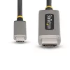 StarTech.com Cable adaptador USB-C a HDMI de 6ft (2m), 8K 60Hz, 4K 144Hz, HDR10, cable convertidor de vídeo USB Type-C a HDMI 2.1, compatible con USB-C DP Alt Mode/USB4/Thunderbolt 3/4 – portátil USB-C a monitor HDMI
