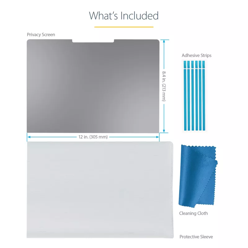 StarTech.com Filtro de privacidad para Surface Laptop / Surface Book de 13,5 inch, filtro de privacidad antirreflejo con reducción del 51% de luz azul, protección de pantalla para monitor con ángulo de visión ±30°, acabado mate