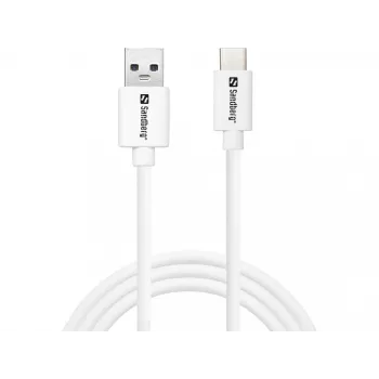 Sandberg USB-C 3.1 USB-A 3.0 1M, 1 m, USB A, USB C, USB 3.2 Gen 1 (3.1 Gen 1), conector macho/conector macho, blanco