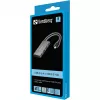 Sandberg 136-20 hub de bolsillo de USB-C a 4x USB 3.0, aluminio, gris