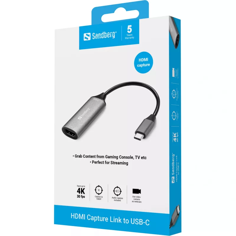 Sandberg HDMI Capture Link a USB-C