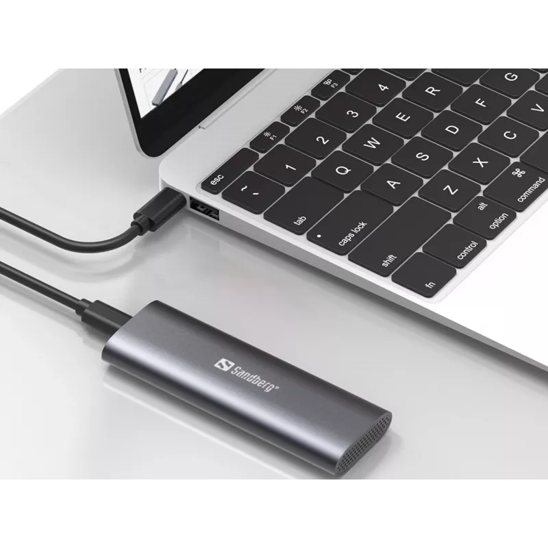 Carcasa Sandberg USB 3.2 para SSD M.2+NVMe