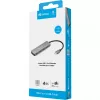 Sandberg 136-41 hub de USB-C a 4x USB-C, USB-C 3.1, 10 Gbit/s, aluminio, cable de 0,15 m