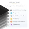 StarTech.com Filtro de privacidad para portátil MacBook Air M2/M3 de 13 pulgadas, filtro de privacidad antirreflejo extraíble y reversible, protector de pantalla magnético para portátil con reducción del 51 % de luz azul