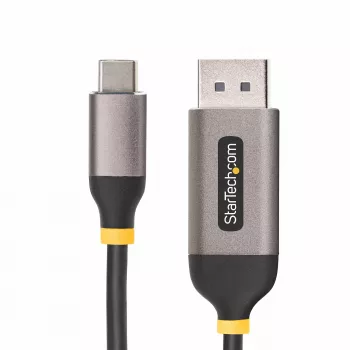 StarTech.com Cable adaptador USB-C a DisplayPort de 3 m, 8K 60Hz, 4K 144Hz, HDR, cable convertidor de vídeo USB Type-C a DP 1.4, compatible con USB4/Thunderbolt 3/4