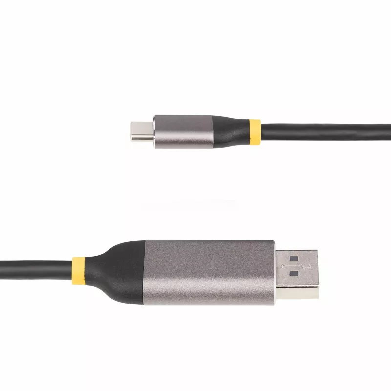 StarTech.com Cable adaptador USB-C a DisplayPort de 3 m, 8K 60Hz, 4K 144Hz, HDR, cable convertidor de vídeo USB Type-C a DP 1.4, compatible con USB4/Thunderbolt 3/4