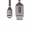 StarTech.com Cable adaptador USB-C a DisplayPort de 3 m, 8K 60Hz, 4K 144Hz, HDR, cable convertidor de vídeo USB Type-C a DP 1.4, compatible con USB4/Thunderbolt 3/4