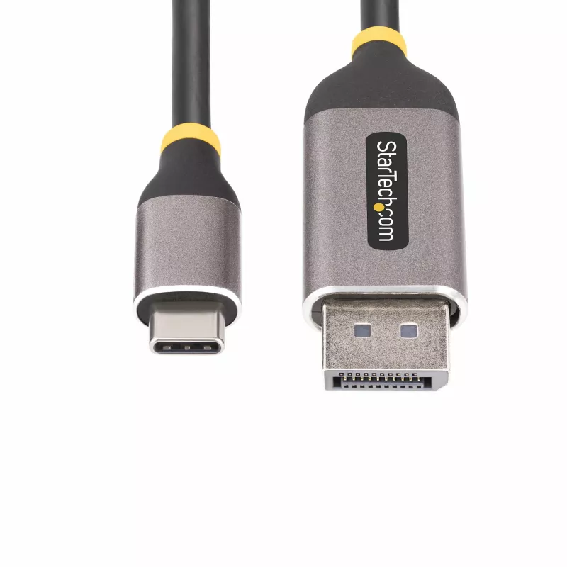 StarTech.com Cable adaptador USB-C a DisplayPort de 3 m, 8K 60Hz, 4K 144Hz, HDR, cable convertidor de vídeo USB Type-C a DP 1.4, compatible con USB4/Thunderbolt 3/4
