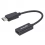Manhattan Cable adaptador DisplayPort 1.1 a HDMI, 1080p@60Hz, conector macho a conector hembra, negro, cable de 15 cm, DP con bloqueo, no bidireccional, tres años de garantía, equivalente a DP2HDMI