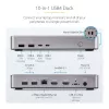 StarTech.com Docking station USB4 de doble monitor, HDMI dual 4K 120Hz o único 8K 60Hz, carga de portátil de 100W, 2,5GbE, dock USB-C multi-monitor, sin controladores