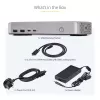 StarTech.com Docking station USB4 de doble monitor, HDMI dual 4K 120Hz o único 8K 60Hz, carga de portátil de 100W, 2,5GbE, dock USB-C multi-monitor, sin controladores
