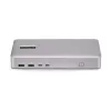 StarTech.com Docking station USB4 de doble monitor, HDMI dual 4K 120Hz o único 8K 60Hz, carga de portátil de 100W, 2,5GbE, dock USB-C multi-monitor, sin controladores