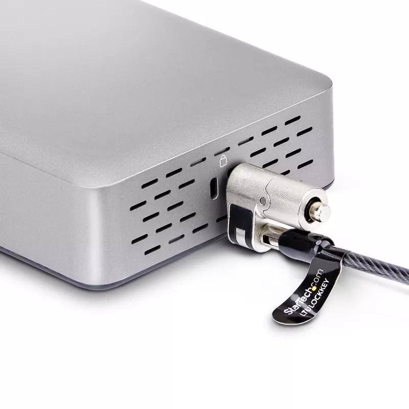 StarTech.com Docking station USB4 de doble monitor, HDMI dual 4K 120Hz o único 8K 60Hz, carga de portátil de 100W, 2,5GbE, dock USB-C multi-monitor, sin controladores