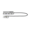 StarTech.com Adaptador multipuerto USB-C con dongle USB-C a USB-A incorporado, HDMI dual (4K30Hz/1080p60Hz), 3x USB-A 5Gbps, mini dock de viaje, docking station para portátil, cable de 1,3ft/40cm
