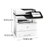 HP LaserJet Enterprise MFP M528dn, láser, monocromo, 1200 x 1200 DPI, A4, impresión directa, negro, blanco
