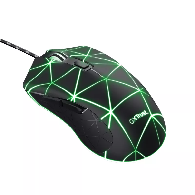 Trust GXT 133 Locx Ratón gaming para diestros USB Type-A óptico 4000 DPI