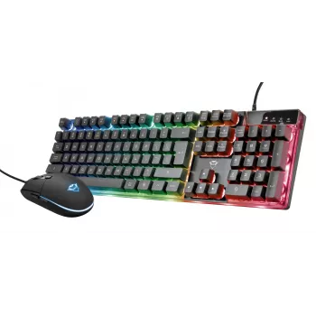 Trust GXT 838 Azor Teclado ratón incluido gaming USB negro