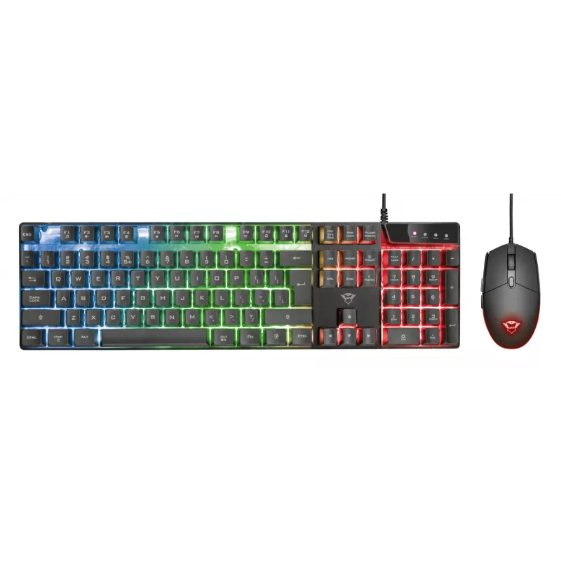 Trust GXT 838 Azor Teclado ratón incluido gaming USB negro