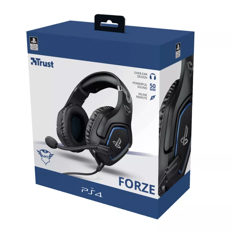 Trust GXT 488 Forze PS4 Headset con cable diadema gaming negro