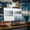 StarTech.com filtro anti luz azul 24 inch 16:9, filtro de pantalla de luz azul para monitor de ordenador de 24 inch, reduce la fatiga visual, opciones de montaje duales, conforme a TAA