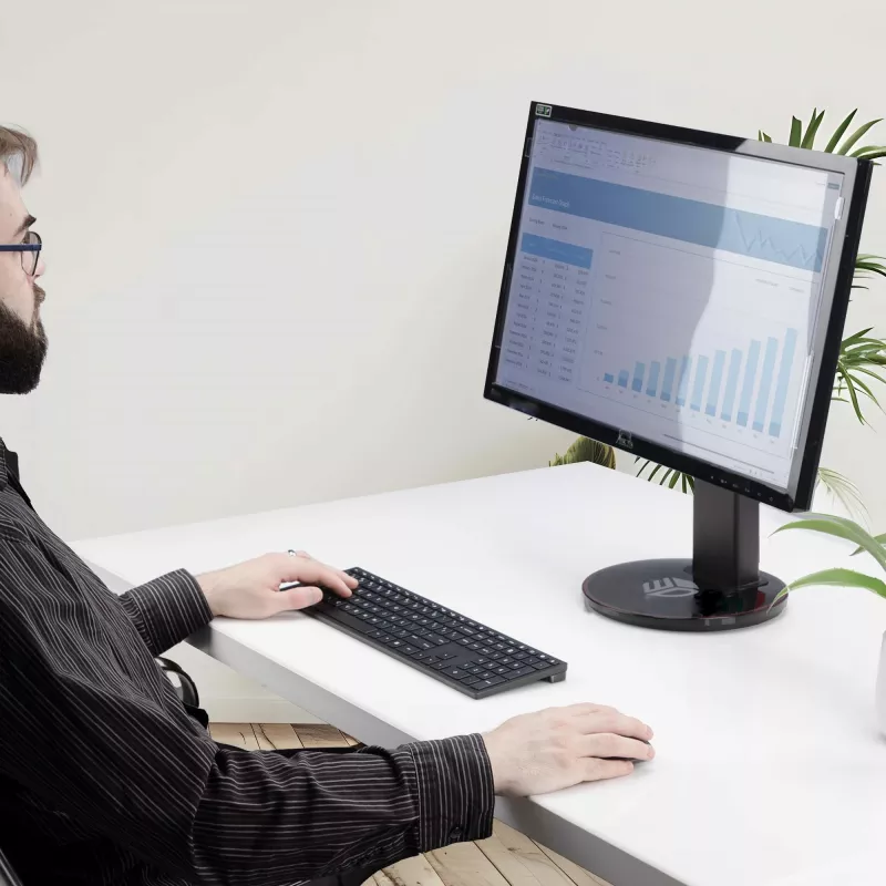 StarTech.com filtro anti luz azul 24 inch 16:9, filtro de pantalla de luz azul para monitor de ordenador de 24 inch, reduce la fatiga visual, opciones de montaje duales, conforme a TAA