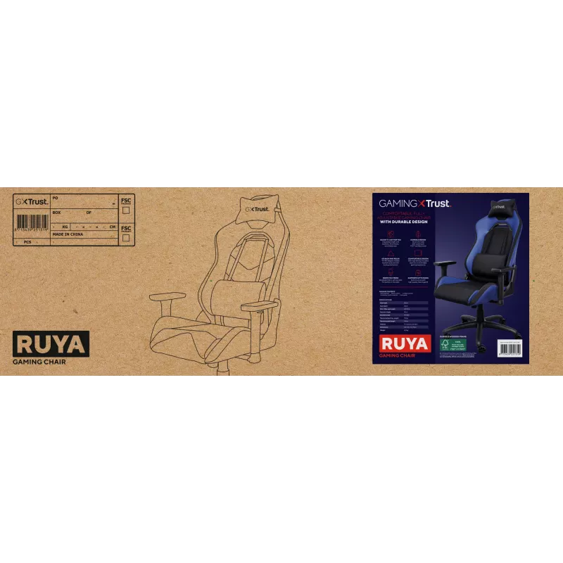 Trust GXT 714 RUYA silla gaming universal negro azul