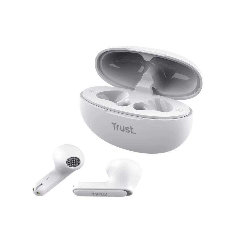 Trust Yavi headset True Wireless Stereo (TWS) auriculares in-ear llamadas/música USB Type-C Bluetooth blanco