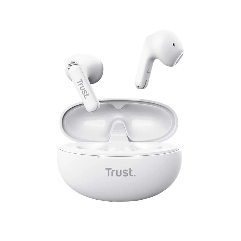 Trust Yavi headset True Wireless Stereo (TWS) auriculares in-ear llamadas/música USB Type-C Bluetooth blanco